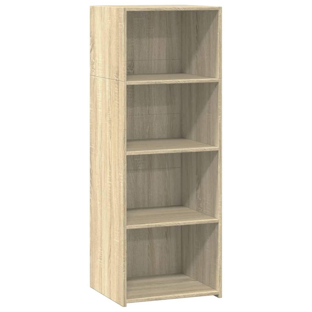 VidaXL Hoge kast 45x41x124 cm bewerkt hout sonoma eikenkleurig