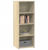 VidaXL Hoge kast 45x41x124 cm bewerkt hout sonoma eikenkleurig