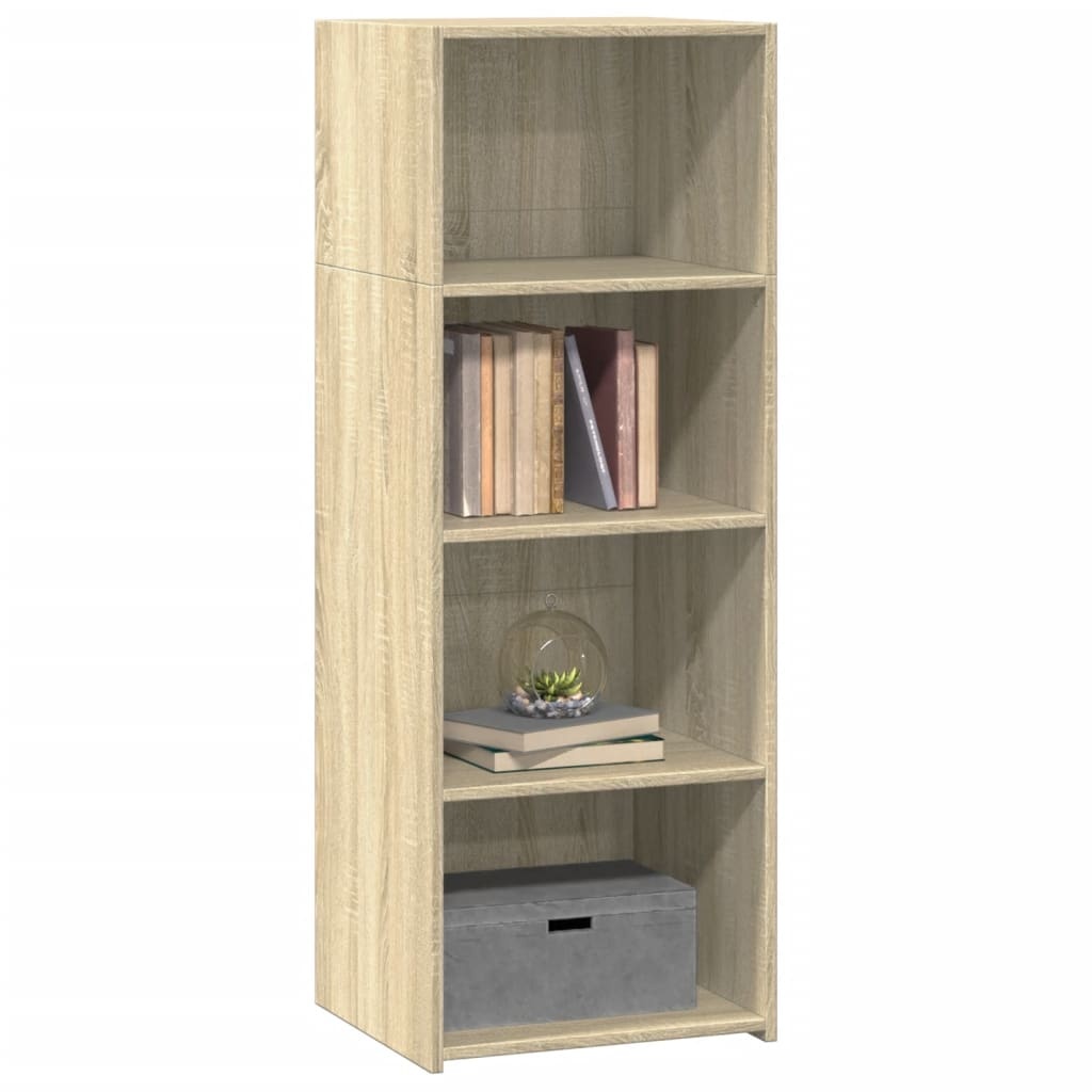 VidaXL Hoge kast 45x41x124 cm bewerkt hout sonoma eikenkleurig