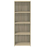 VidaXL Hoge kast 45x41x124 cm bewerkt hout sonoma eikenkleurig