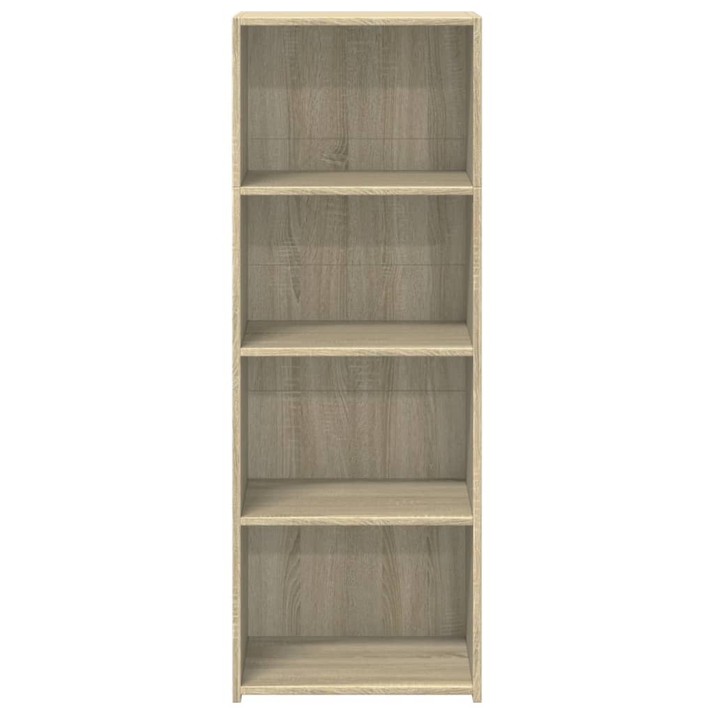 VidaXL Hoge kast 45x41x124 cm bewerkt hout sonoma eikenkleurig