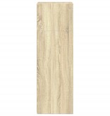 VidaXL Hoge kast 45x41x124 cm bewerkt hout sonoma eikenkleurig