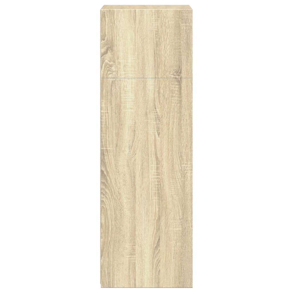 VidaXL Hoge kast 45x41x124 cm bewerkt hout sonoma eikenkleurig