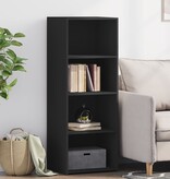 VidaXL Hoge kast 45x41x124 cm bewerkt hout zwart