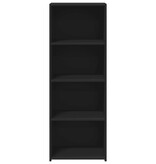 VidaXL Hoge kast 45x41x124 cm bewerkt hout zwart