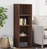 VidaXL Hoge kast 40x41x124 cm bewerkt hout bruin eikenkleur