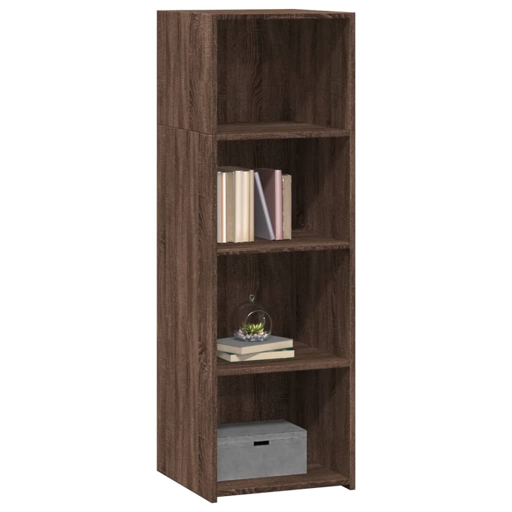 VidaXL Hoge kast 40x41x124 cm bewerkt hout bruin eikenkleur