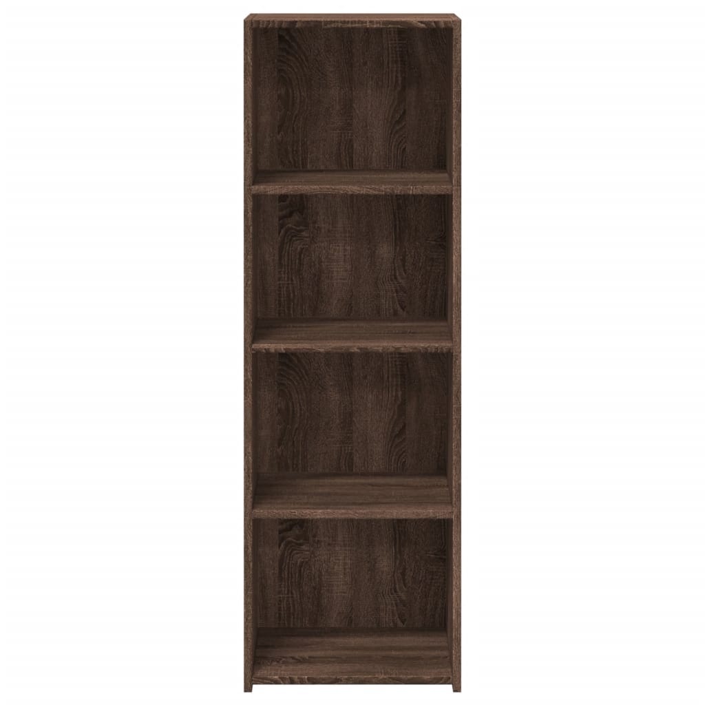 VidaXL Hoge kast 40x41x124 cm bewerkt hout bruin eikenkleur