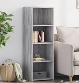 VidaXL Hoge kast 40x41x124 cm bewerkt hout grijs sonoma eikenkleurig