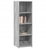 VidaXL Hoge kast 40x41x124 cm bewerkt hout grijs sonoma eikenkleurig