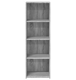 VidaXL Hoge kast 40x41x124 cm bewerkt hout grijs sonoma eikenkleurig