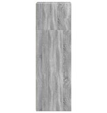 VidaXL Hoge kast 40x41x124 cm bewerkt hout grijs sonoma eikenkleurig