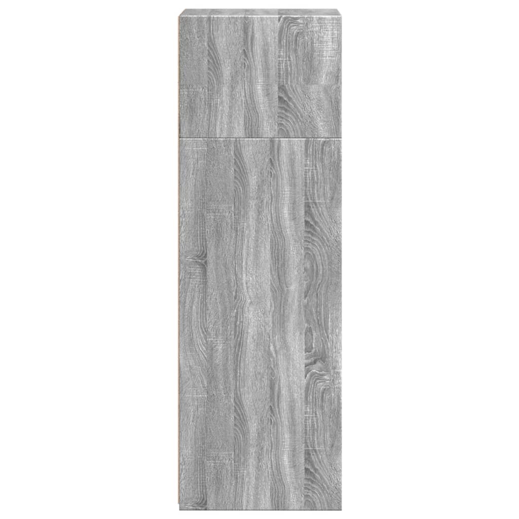 VidaXL Hoge kast 40x41x124 cm bewerkt hout grijs sonoma eikenkleurig
