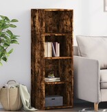 VidaXL Hoge kast 40x41x124 cm bewerkt hout gerookt eikenkleurig
