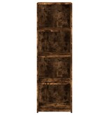 VidaXL Hoge kast 40x41x124 cm bewerkt hout gerookt eikenkleurig