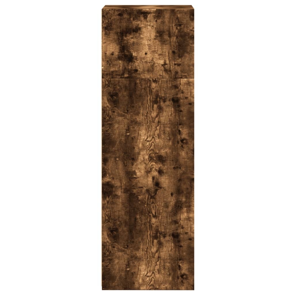 VidaXL Hoge kast 40x41x124 cm bewerkt hout gerookt eikenkleurig