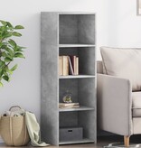 VidaXL Hoge kast 40x41x124 cm bewerkt hout betongrijs