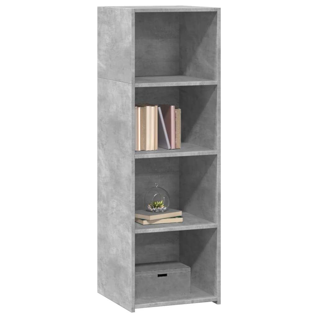 VidaXL Hoge kast 40x41x124 cm bewerkt hout betongrijs