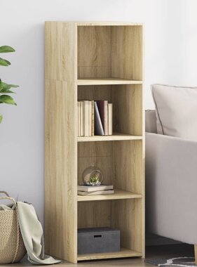 VidaXL Hoge kast 40x41x124 cm bewerkt hout sonoma eikenkleurig