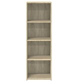 VidaXL Hoge kast 40x41x124 cm bewerkt hout sonoma eikenkleurig