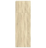 VidaXL Hoge kast 40x41x124 cm bewerkt hout sonoma eikenkleurig