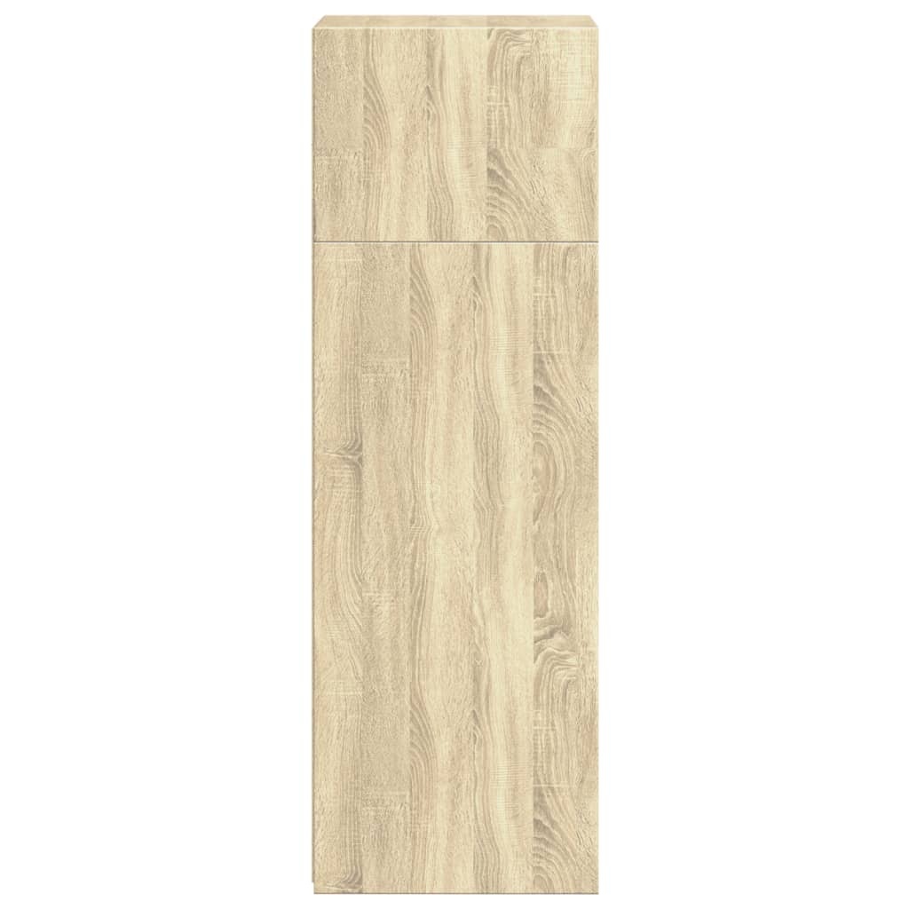 VidaXL Hoge kast 40x41x124 cm bewerkt hout sonoma eikenkleurig