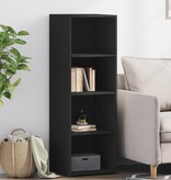 VidaXL Hoge kast 40x41x124 cm bewerkt hout zwart