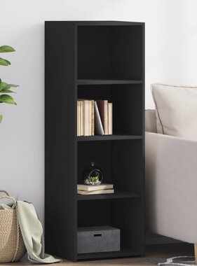 VidaXL Hoge kast 40x41x124 cm bewerkt hout zwart