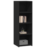 VidaXL Hoge kast 40x41x124 cm bewerkt hout zwart