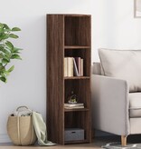 VidaXL Hoge kast 30x41x124 cm bewerkt hout bruin eikenkleur