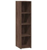 VidaXL Hoge kast 30x41x124 cm bewerkt hout bruin eikenkleur