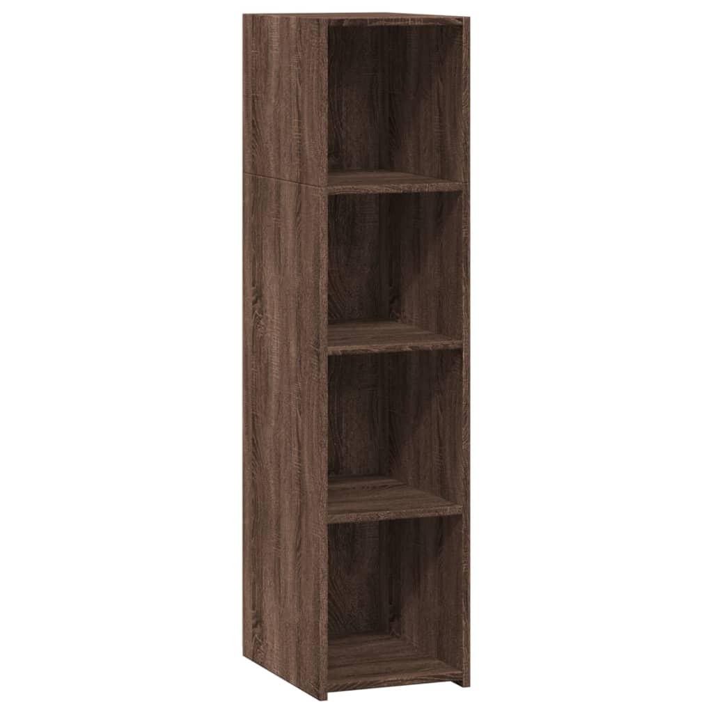 VidaXL Hoge kast 30x41x124 cm bewerkt hout bruin eikenkleur