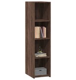 VidaXL Hoge kast 30x41x124 cm bewerkt hout bruin eikenkleur
