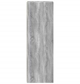 VidaXL Hoge kast 30x41x124 cm bewerkt hout grijs sonoma eikenkleurig