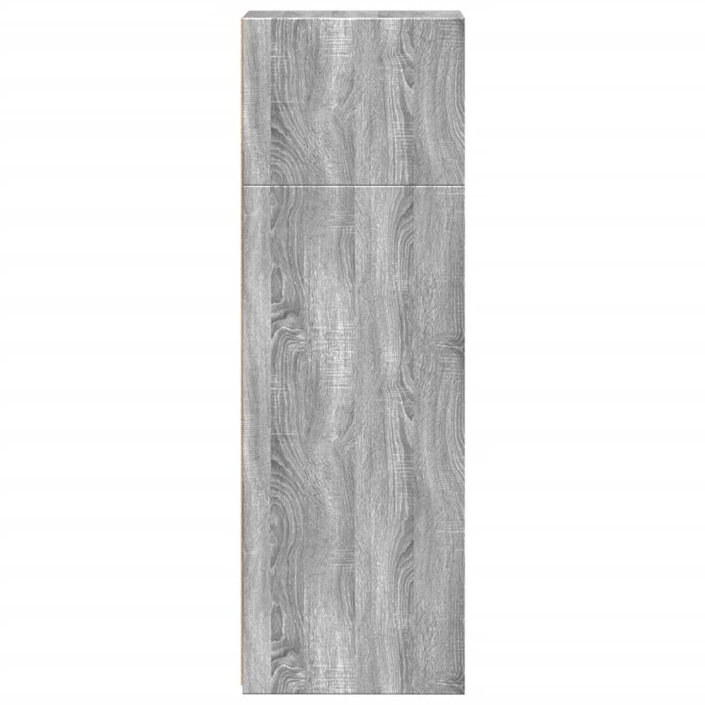 VidaXL Hoge kast 30x41x124 cm bewerkt hout grijs sonoma eikenkleurig