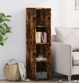 VidaXL Hoge kast 30x41x124 cm bewerkt hout gerookt eikenkleurig