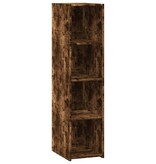 VidaXL Hoge kast 30x41x124 cm bewerkt hout gerookt eikenkleurig