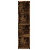 VidaXL Hoge kast 30x41x124 cm bewerkt hout gerookt eikenkleurig