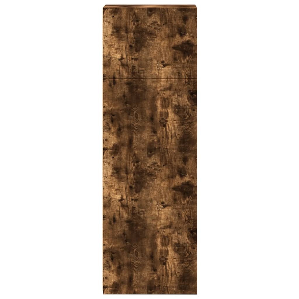 VidaXL Hoge kast 30x41x124 cm bewerkt hout gerookt eikenkleurig