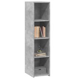 VidaXL Hoge kast 30x41x124 cm bewerkt hout betongrijs