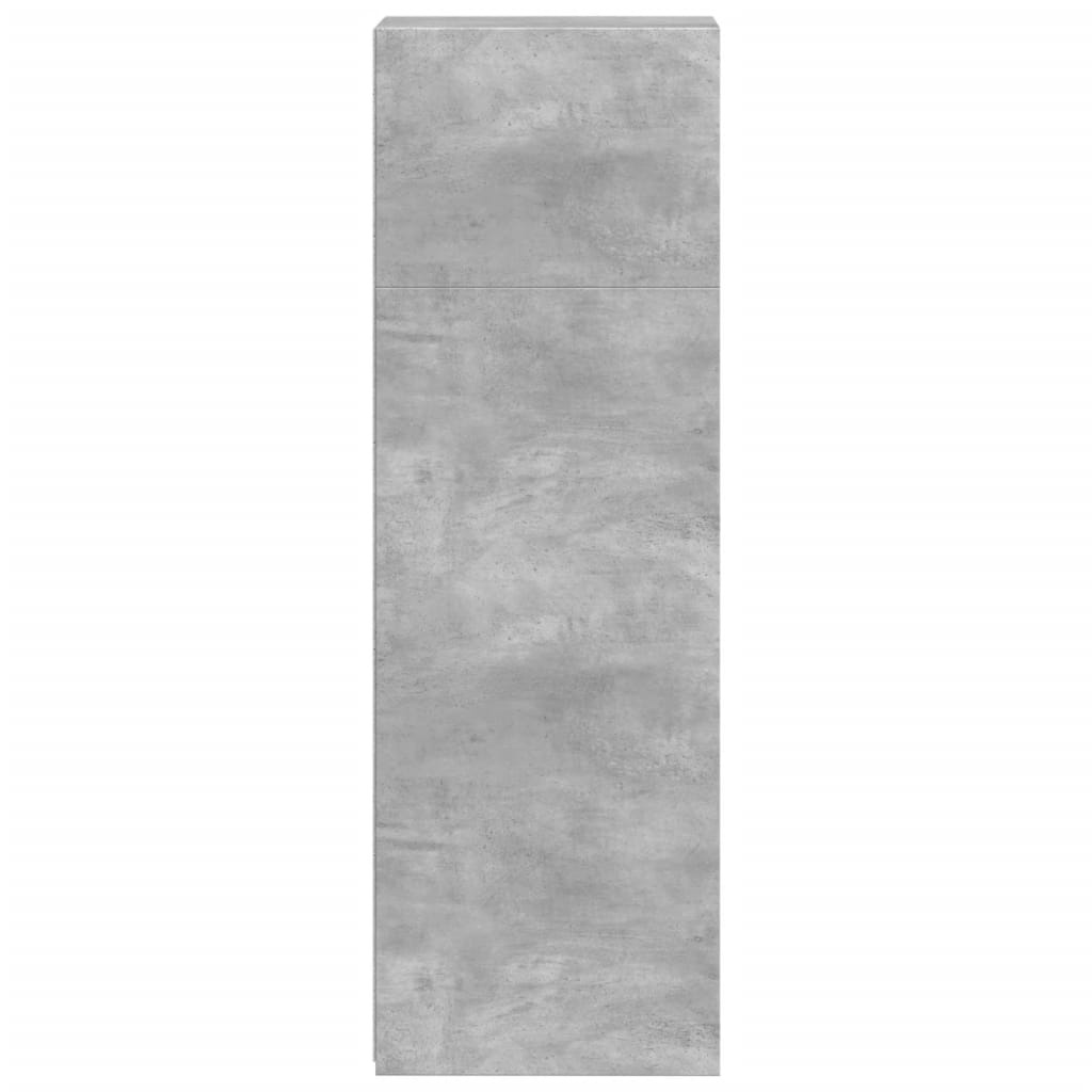 VidaXL Hoge kast 30x41x124 cm bewerkt hout betongrijs