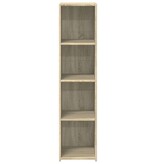 VidaXL Hoge kast 30x41x124 cm bewerkt hout sonoma eikenkleurig