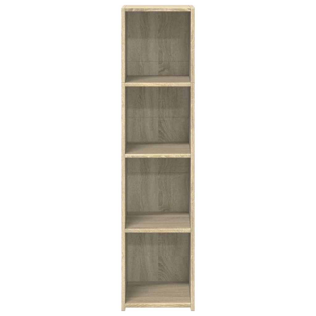 VidaXL Hoge kast 30x41x124 cm bewerkt hout sonoma eikenkleurig