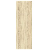 VidaXL Hoge kast 30x41x124 cm bewerkt hout sonoma eikenkleurig