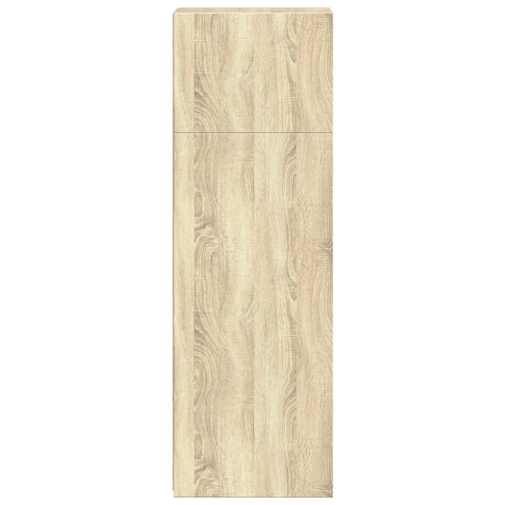 VidaXL Hoge kast 30x41x124 cm bewerkt hout sonoma eikenkleurig