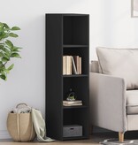 VidaXL Hoge kast 30x41x124 cm bewerkt hout zwart