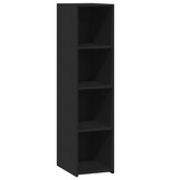 VidaXL Hoge kast 30x41x124 cm bewerkt hout zwart