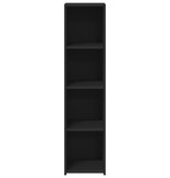 VidaXL Hoge kast 30x41x124 cm bewerkt hout zwart