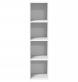 VidaXL Hoge kast 30x41x124 cm bewerkt hout wit