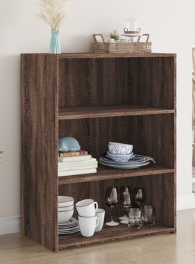VidaXL Dressoir 70x41x93 cm bewerkt hout bruin eikenkleur